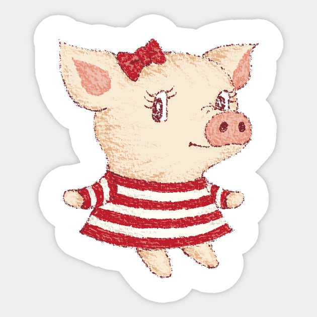 Cute Pig girl Sticker by sanogawa